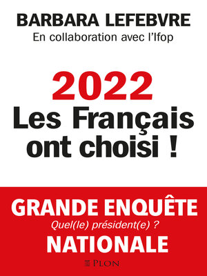 cover image of 2022 les Français ont choisi !